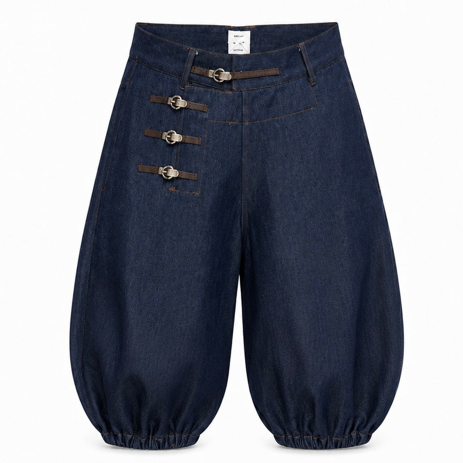 BUCKLED BALLOON TROUSERS - RUNWAY PIECE