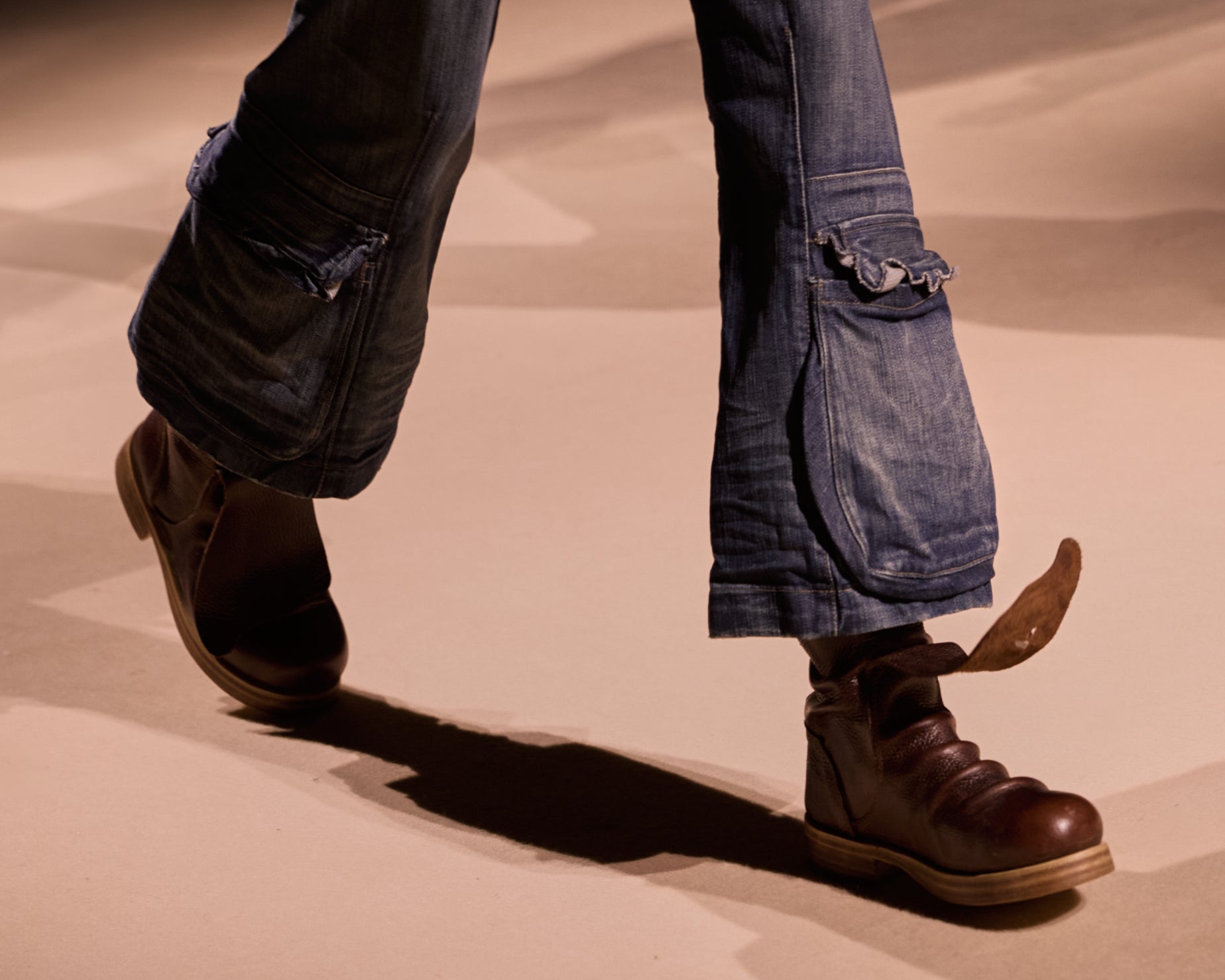 PEASANT SHORT BOOT - BROWN PULL-UP LEATHER