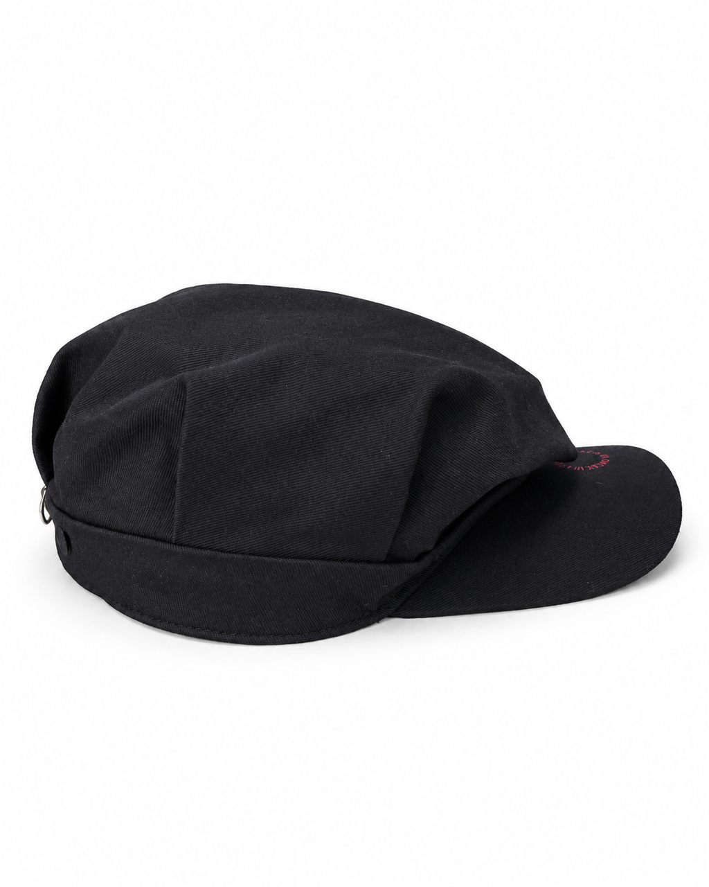 BLACK PEASANT CAP - RUNWAY PIECE AW26