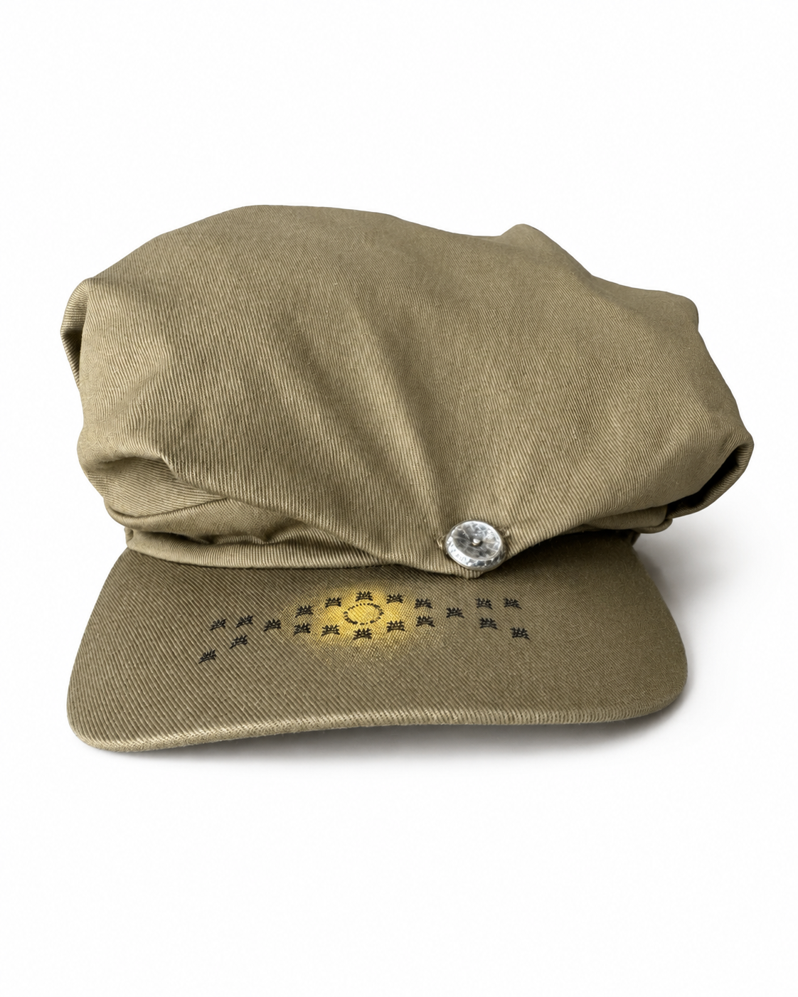 KHAKI PEASANT CAP - RUNWAY PIECE AW26