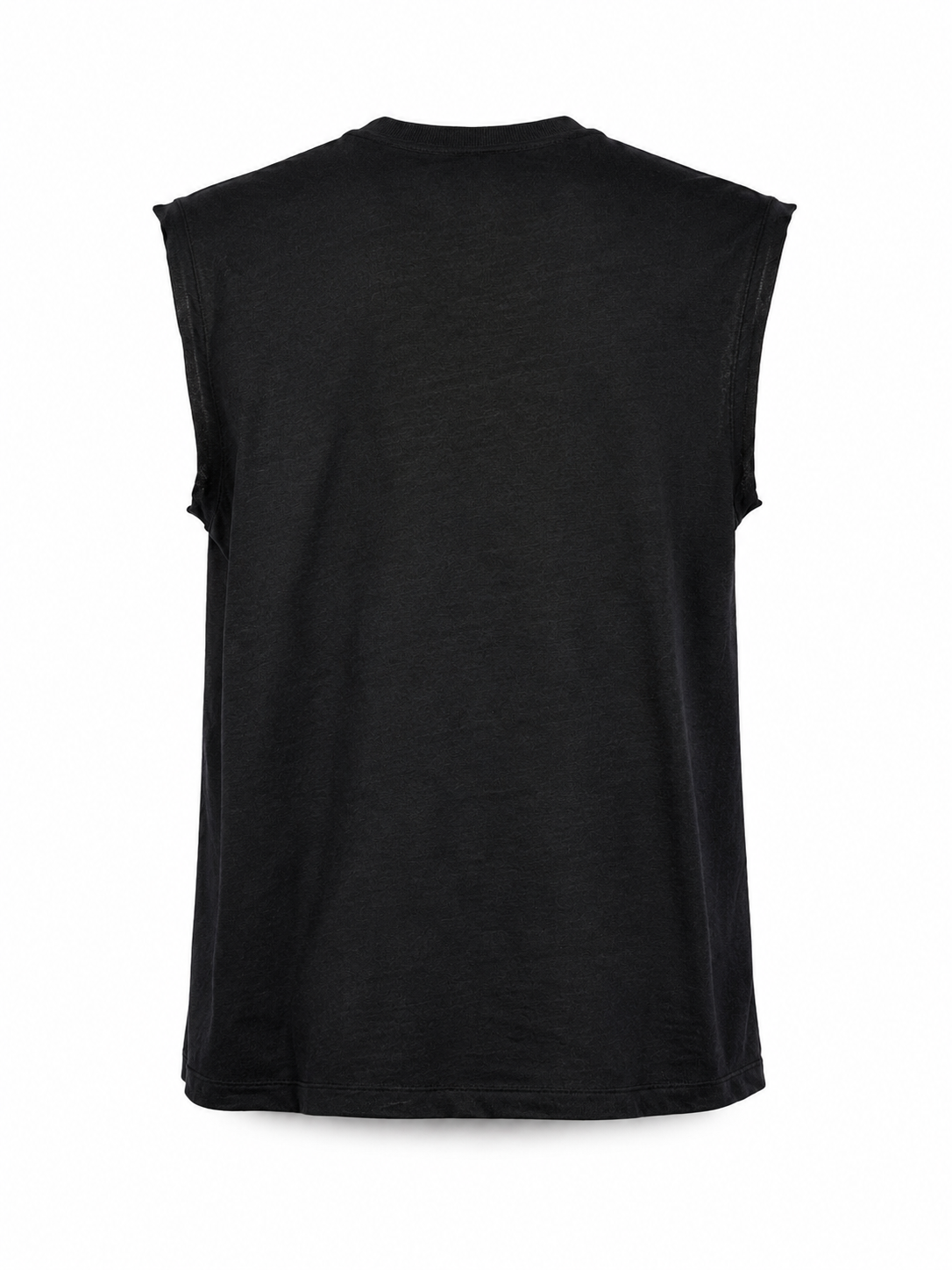 XAQUIRA LINEN VEST - BLACK
