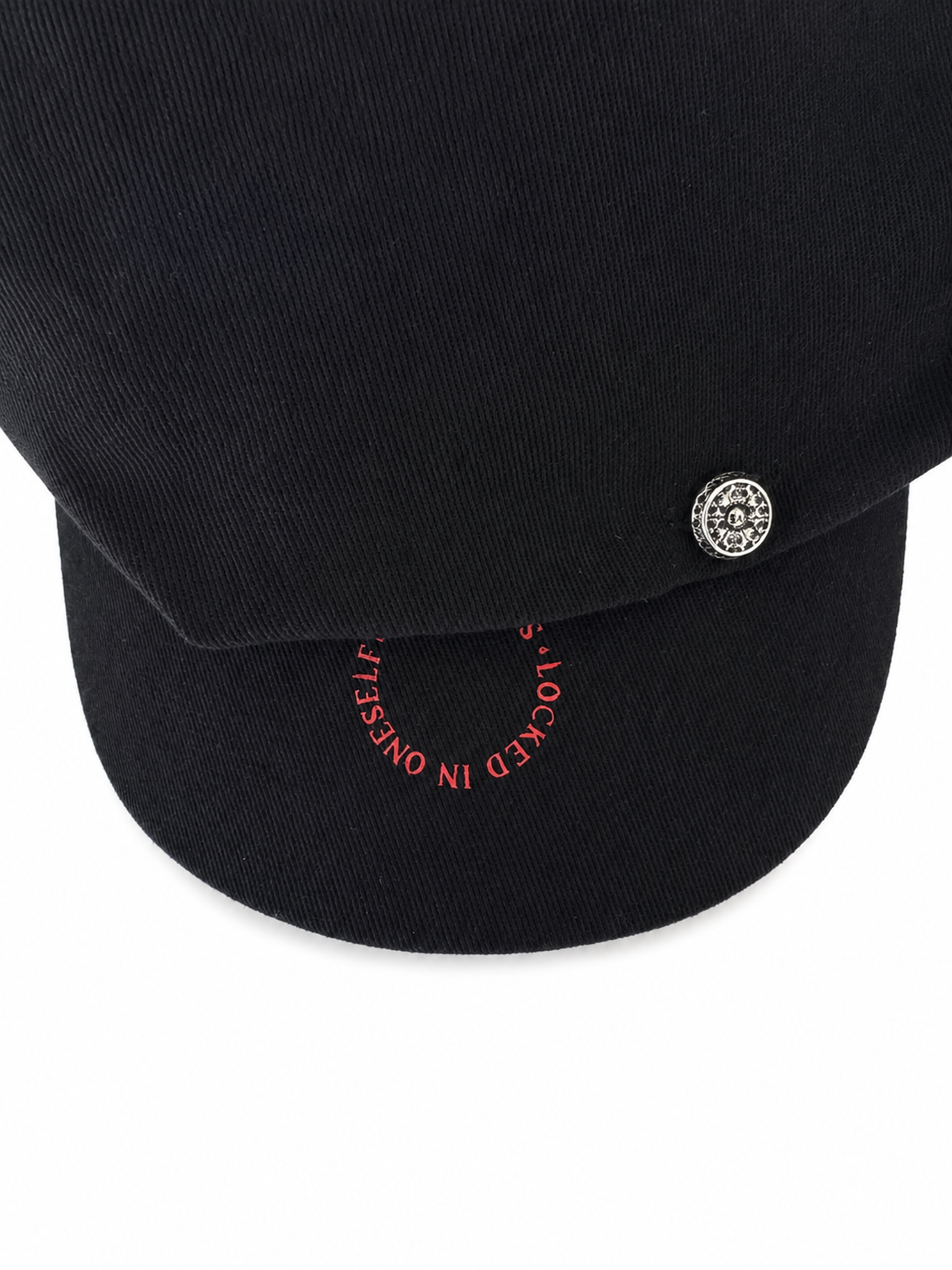 BLACK PEASANT CAP - RUNWAY PIECE AW26