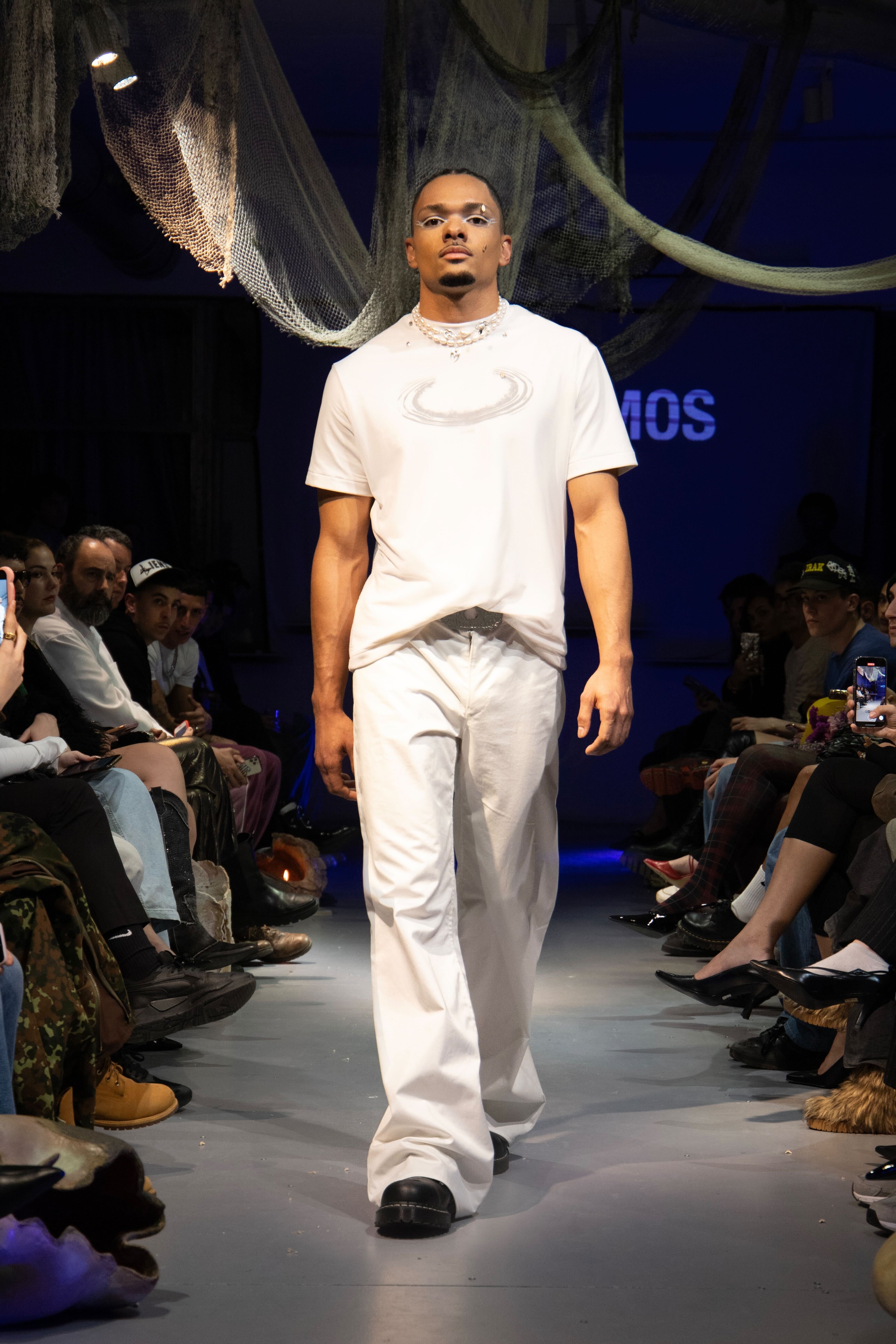 WATERLINE MESH T-SHIRT White Runway